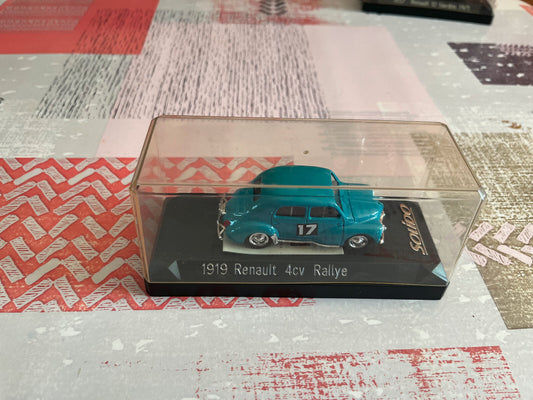 Voiture Miniature 1919 Renault 4CV Rallye Solido au 1/43