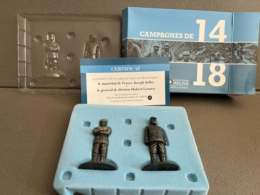 Soldats MHSP Campagnes de 14-18 Maréchal Joffre Général Lyautey Atlas Plombs