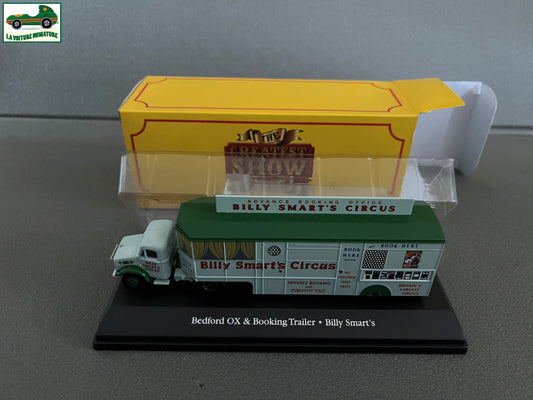 Voiture miniature Cirque Bedford OX Booking Trailer Billy Smart's Atlas 1/76