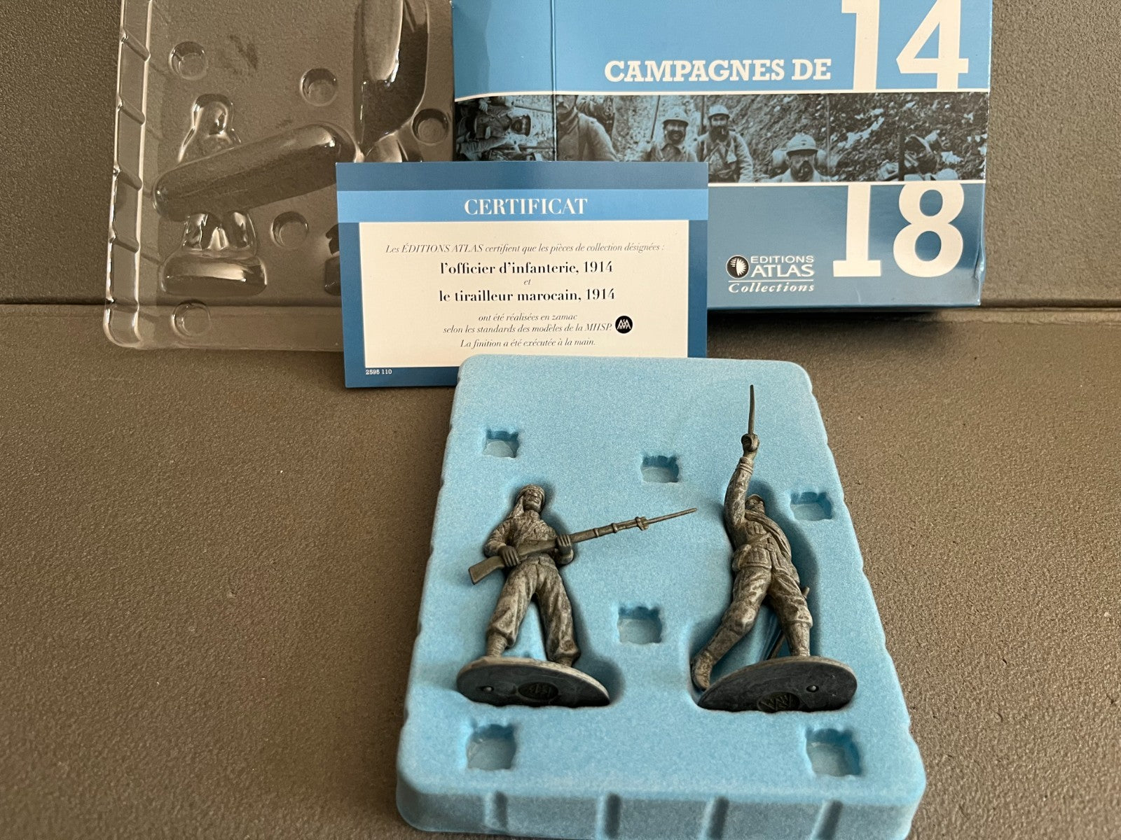 Soldats MHSP Campagnes de 14-18 Officier Tirailleur Marocain Atlas Plombs