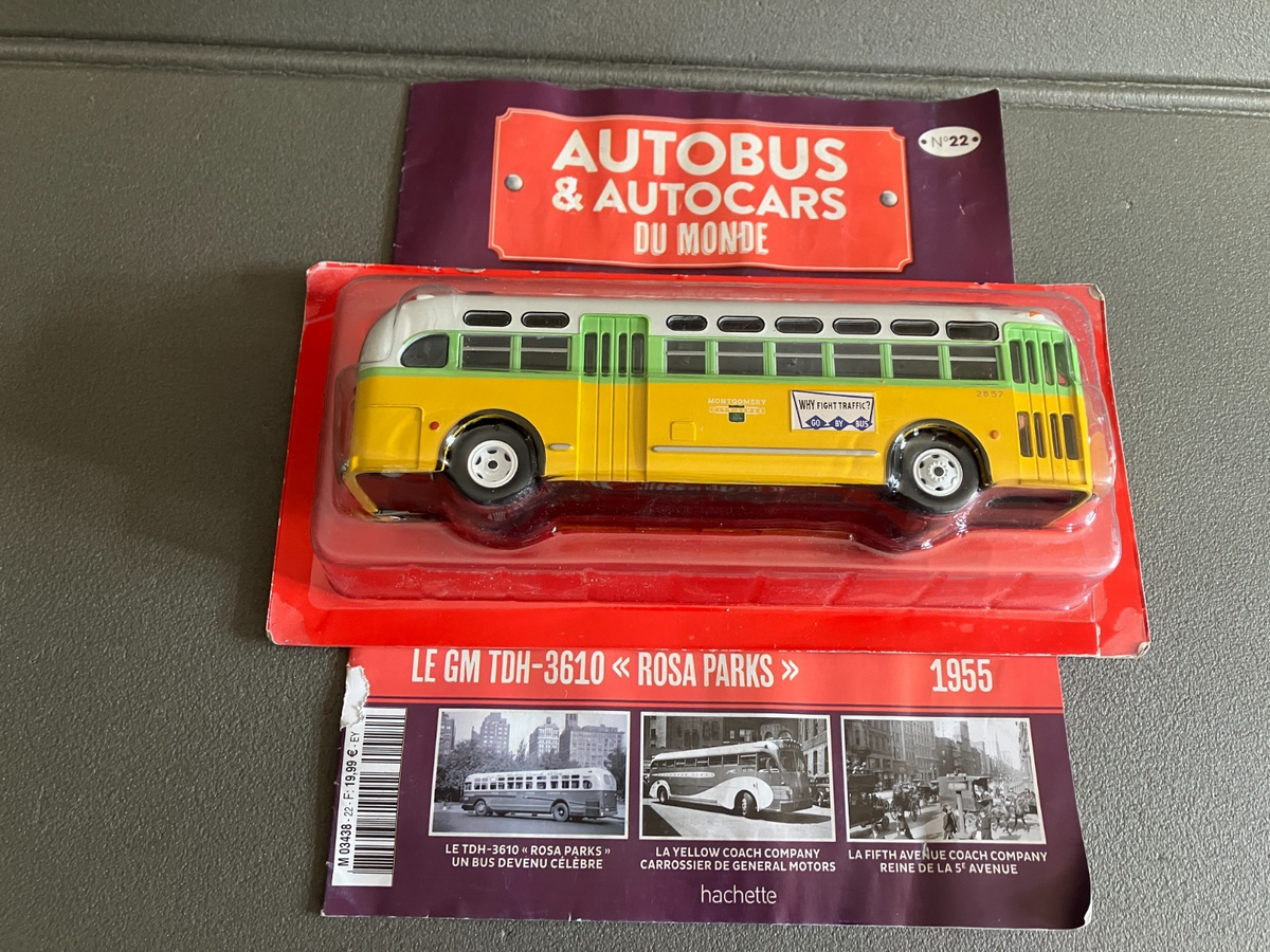 Voiture miniature GM TDH-3610 Rosa Parks 1955 1/43 Autobus Autocars du Monde
