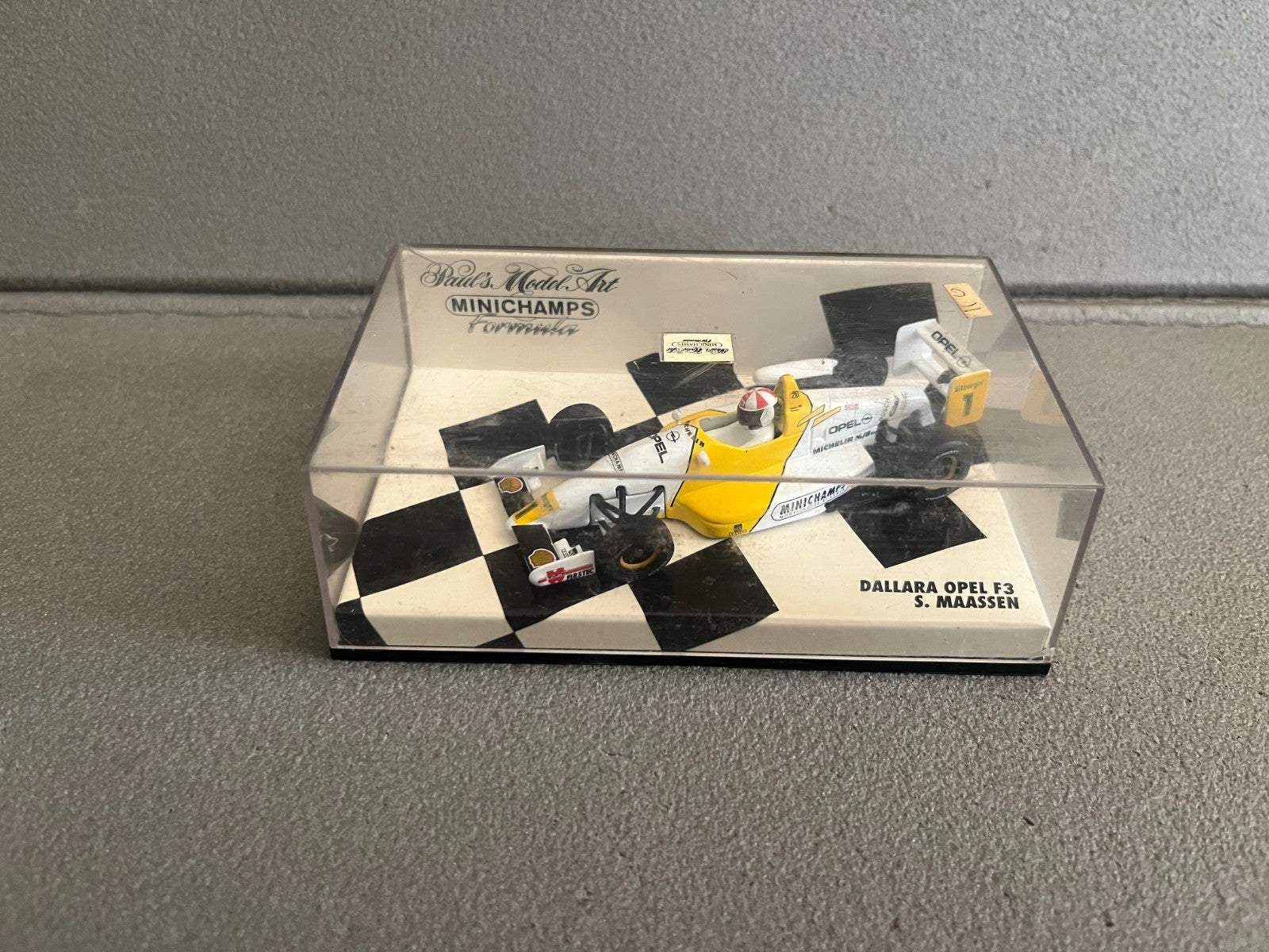 Voiture Miniature Formule 1 F1 Dallara Opel F3 Maassen Minichamps au 1/43