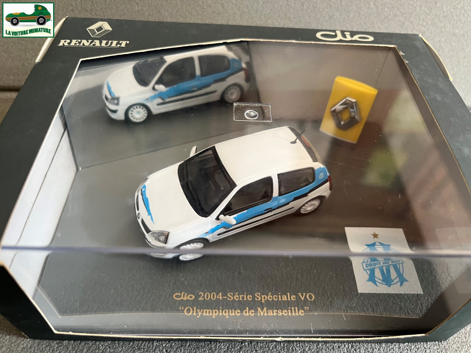 Voiture Miniature Renault Clio Olympique de Marseille UH OM Football au 1/43
