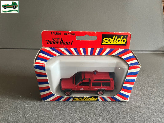 Voiture Miniature 2119 Talbot Rancho Pompiers Solido au 1/43