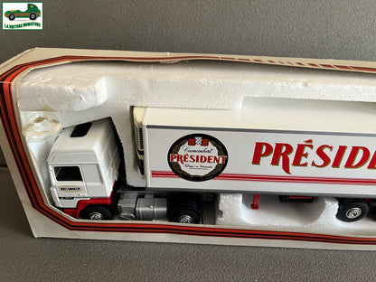 Camion Semi Remorque Renault R350 Camembert Président Besnier Eligor LBS au 1/43
