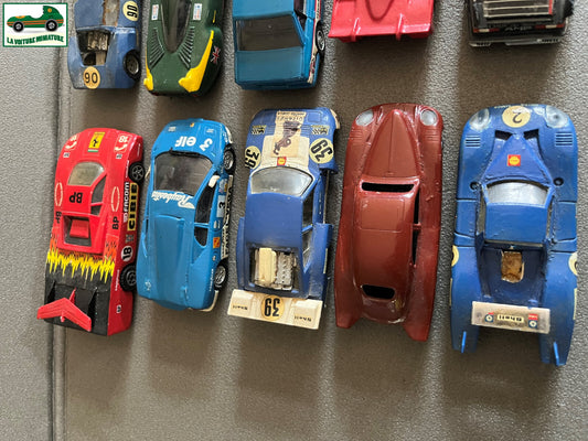 Miniature Lot 15 Voiture Modifiées Repeinte Kit monté  1/43 Défauts Pièces HS