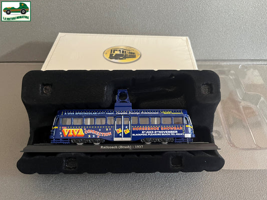 Voiture Miniature Tramway Railcoach Brush 1937 Ixo Atlas au 1/87 