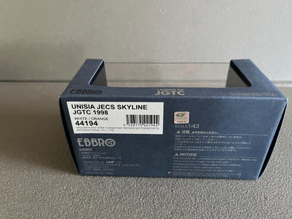 Voiture Miniature Nissan Unisia Jecs Skyline R33 JGTC 1998 Ebbro au 1/43