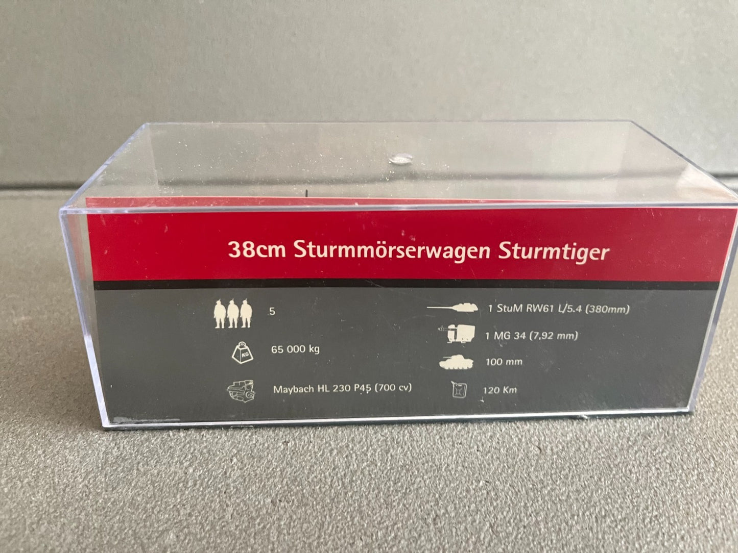 Miniature Militaire Char Tank Blindé Sturmmoserwagen Sturmtiger Altaya 1/72