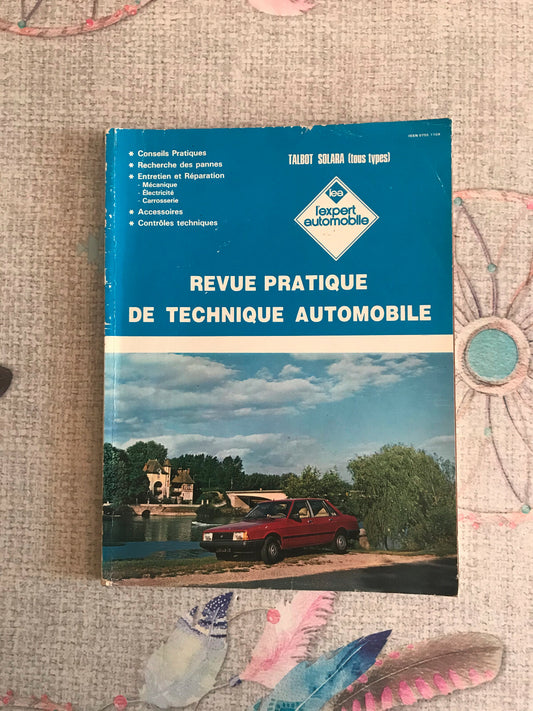 Livre Revue Technique Automobile Talbot Solara