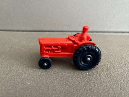 Voiture Miniature Ancien Tracteur Agricole Tomte Lardal Norway Plastique Gomme