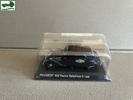 Voiture Miniature Peugeot 402 Yacco Delphine II 1936 Norev Hachette 1/43