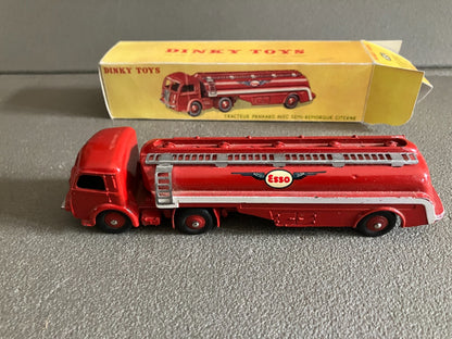 Ancienne Miniature Camion Panhard Citerne Esso 32C Dinky Toys Meccano France