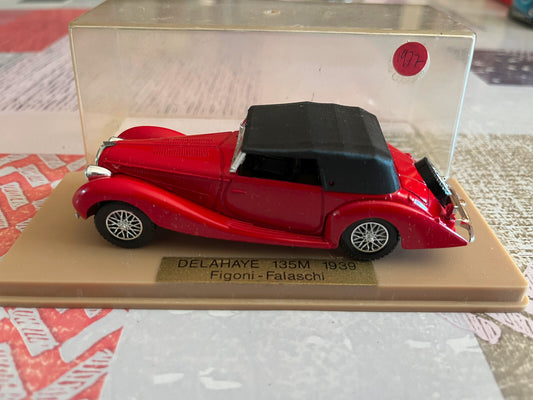 Voiture Miniature Delahaye 135M 1939 Figoni Falaschi Solido au 1/43