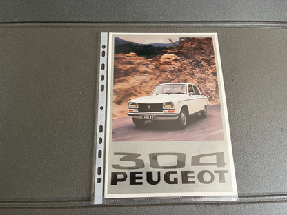 Ancien Dépliant Brochure Documentation Automobile Peugeot 304
