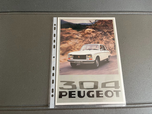 Ancien Dépliant Brochure Documentation Automobile Peugeot 304