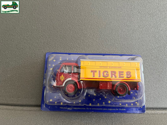 Voiture Miniature Simca Cargo Tigres N°40 Cirque Pinder Altaya 1/50