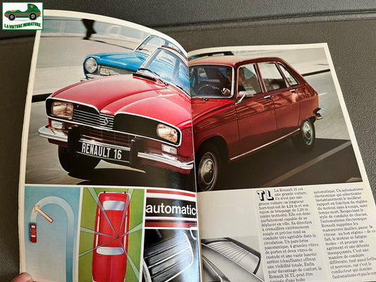 Ancien Dépliant Brochure Documentation Automobile Renault 16
