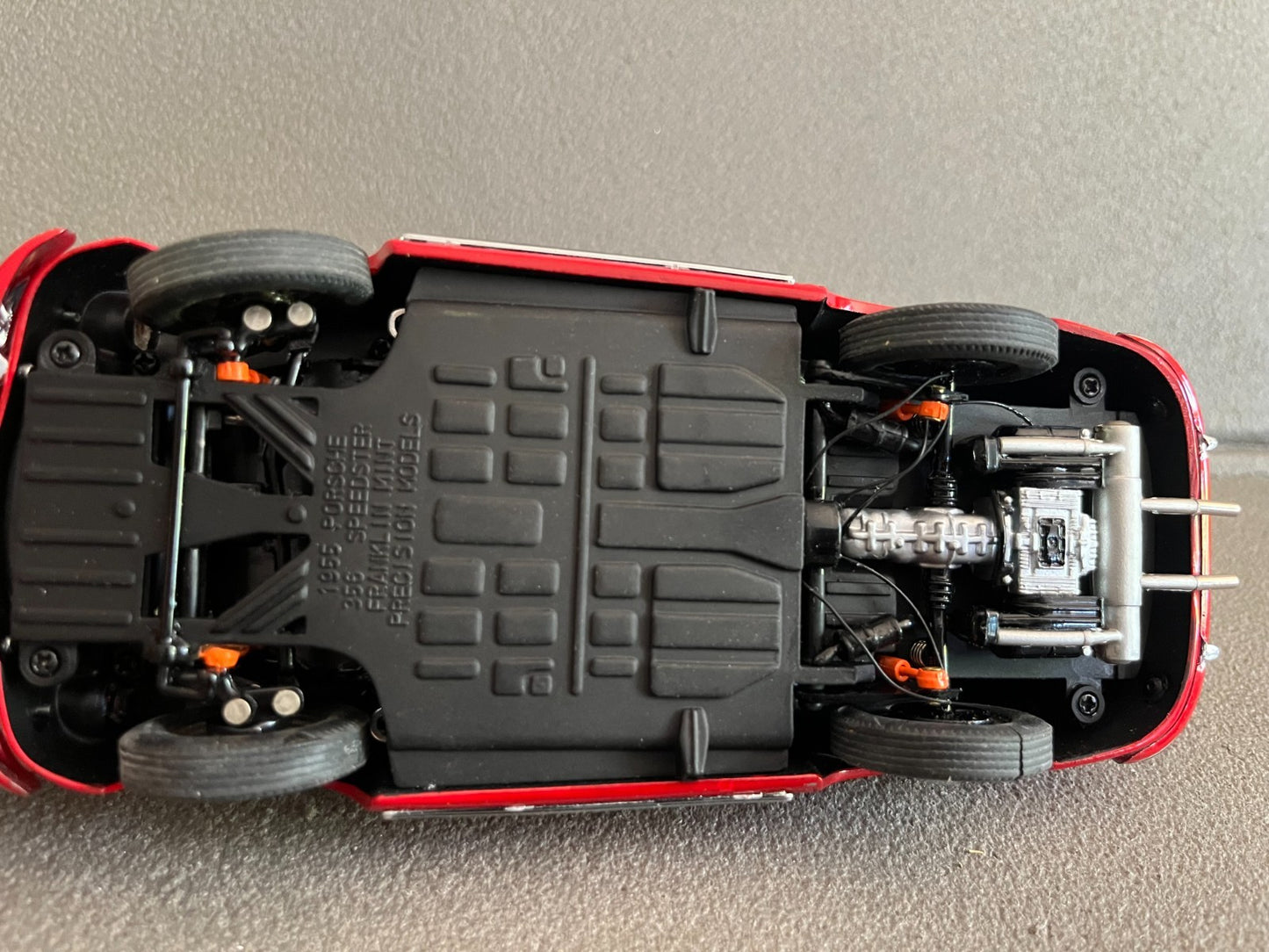Ancienne Miniature Voiture 1955 Porsche 356 Speedster Franklin Mint 1/24 Défauts