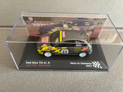 Voiture Miniature Seat Ibiza TDI Gr. N Rallye de Salamanca 2003 au 1/43