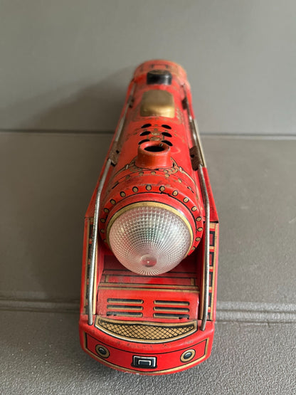 Jouet Ancien Tôle Train Locomotive Modern Toys Mountain Espress Japan