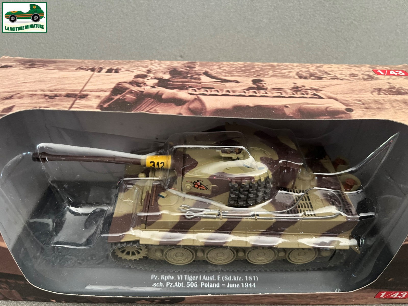Miniature Militaire Blindé Char Tank Pz. Kpfw. VI Tiger I Poland 1944 au 1/43