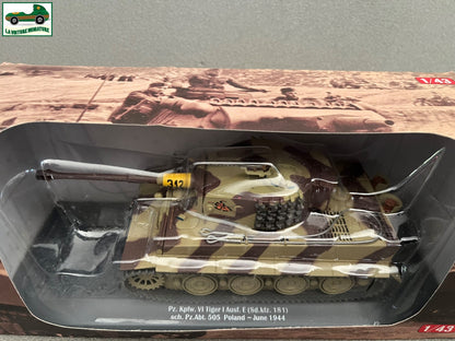 Miniature Militaire Blindé Char Tank Pz. Kpfw. VI Tiger I Poland 1944 au 1/43