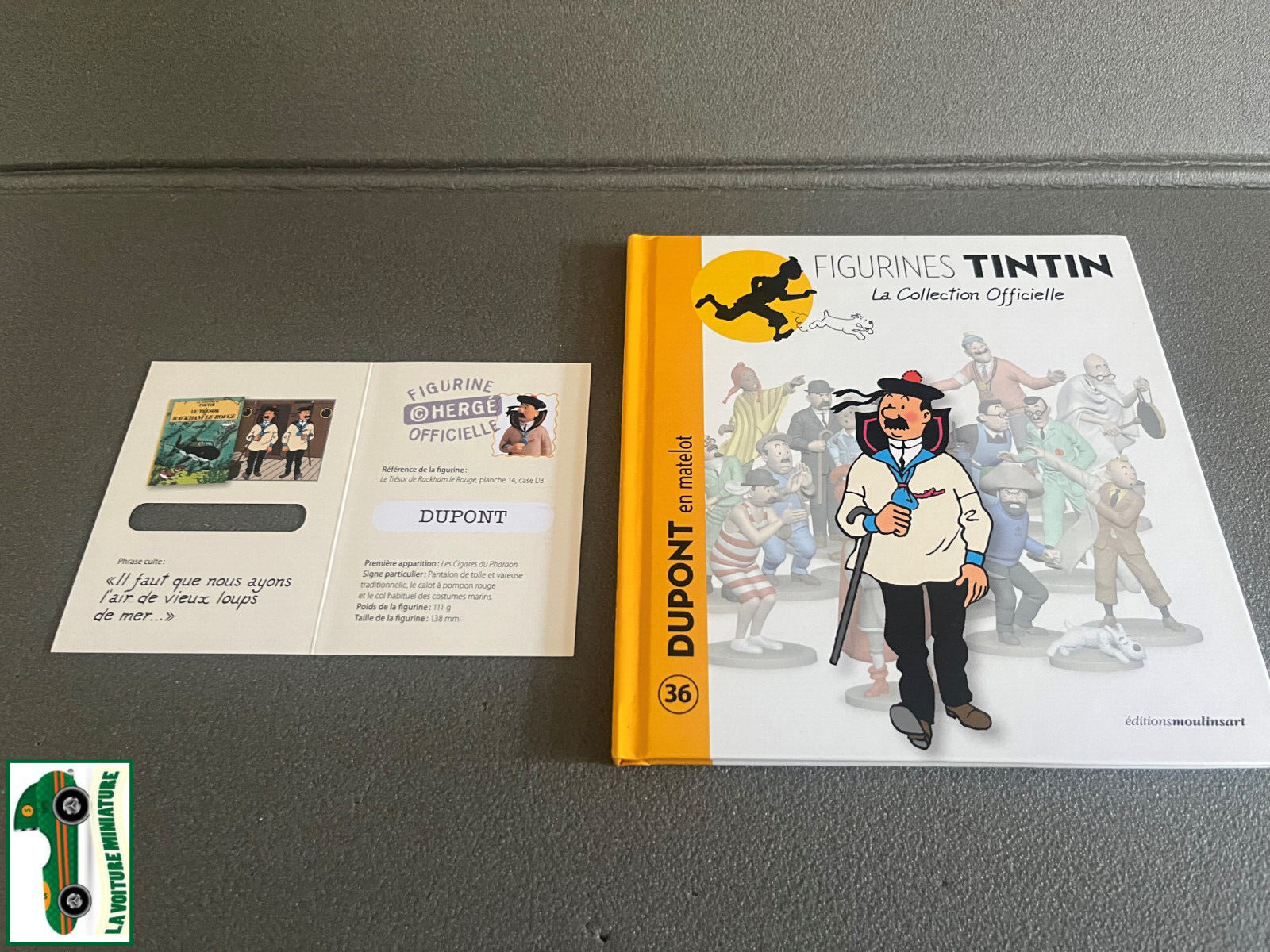 Livret + Certificat Figurines Collection Officielle Tintin Dupont N°36 Hergé