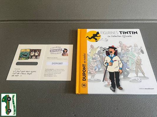 Livret + Certificat Figurines Collection Officielle Tintin Dupont N°36 Hergé