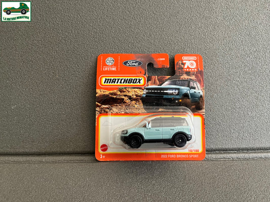Voiture miniature 2022 Ford Bronco Sport Matchbox 70 Years 1/64