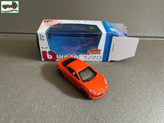 Voiture Miniature Renault Alpine A110 2018 Burago Orange au 1/43