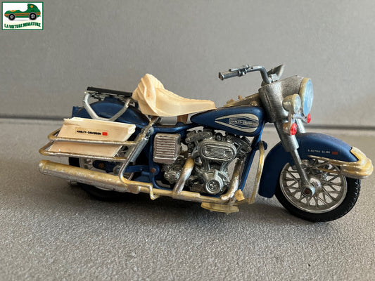 Ancienne Moto Miniature Polistil MS 101 Harley Davidson au 1/15