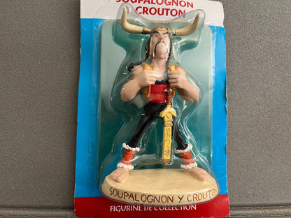 Figurine de Collection Astérix Obélix Soupalognon y crouton Plastoy Atlas