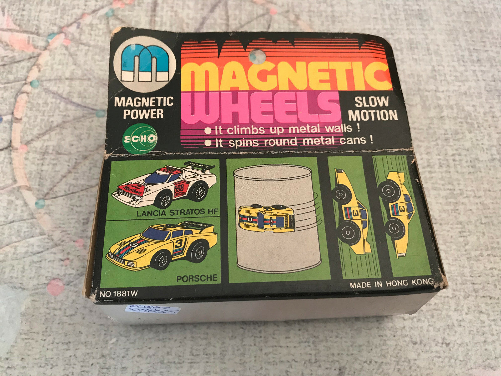  Ancien Jouet Voiture Course Magnetic Wheels Power Lancia Stratos HF NO.1881W