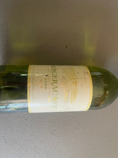 Ancienne Bouteille Vin Bergerac Sec 2006 Fontagnac Collection Perso