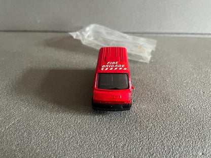 Boite Revendeur Ancien Voiture Norev Minijet 36 Renault Van Trafic Fire Brigade