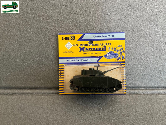 Miniature Engin Militaire Char Z-108 German Tank IV / H Roco Minitanks  1/87 HO