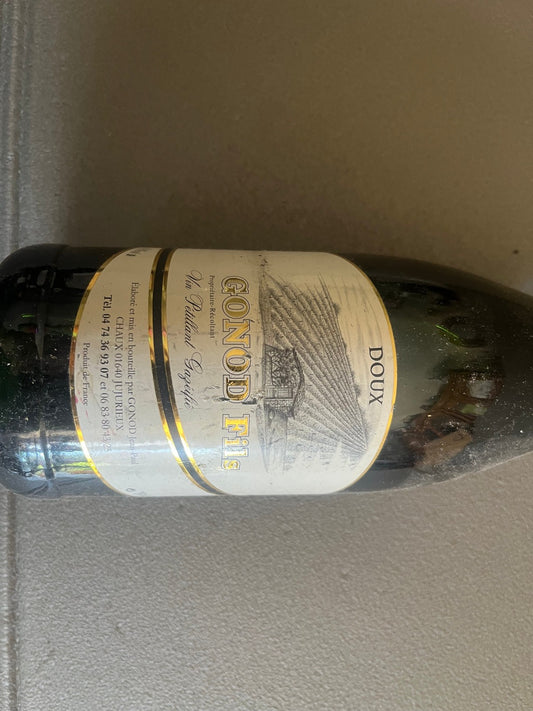 Ancienne Bouteille Vin Gonod Fils Doux Collection Personnelle