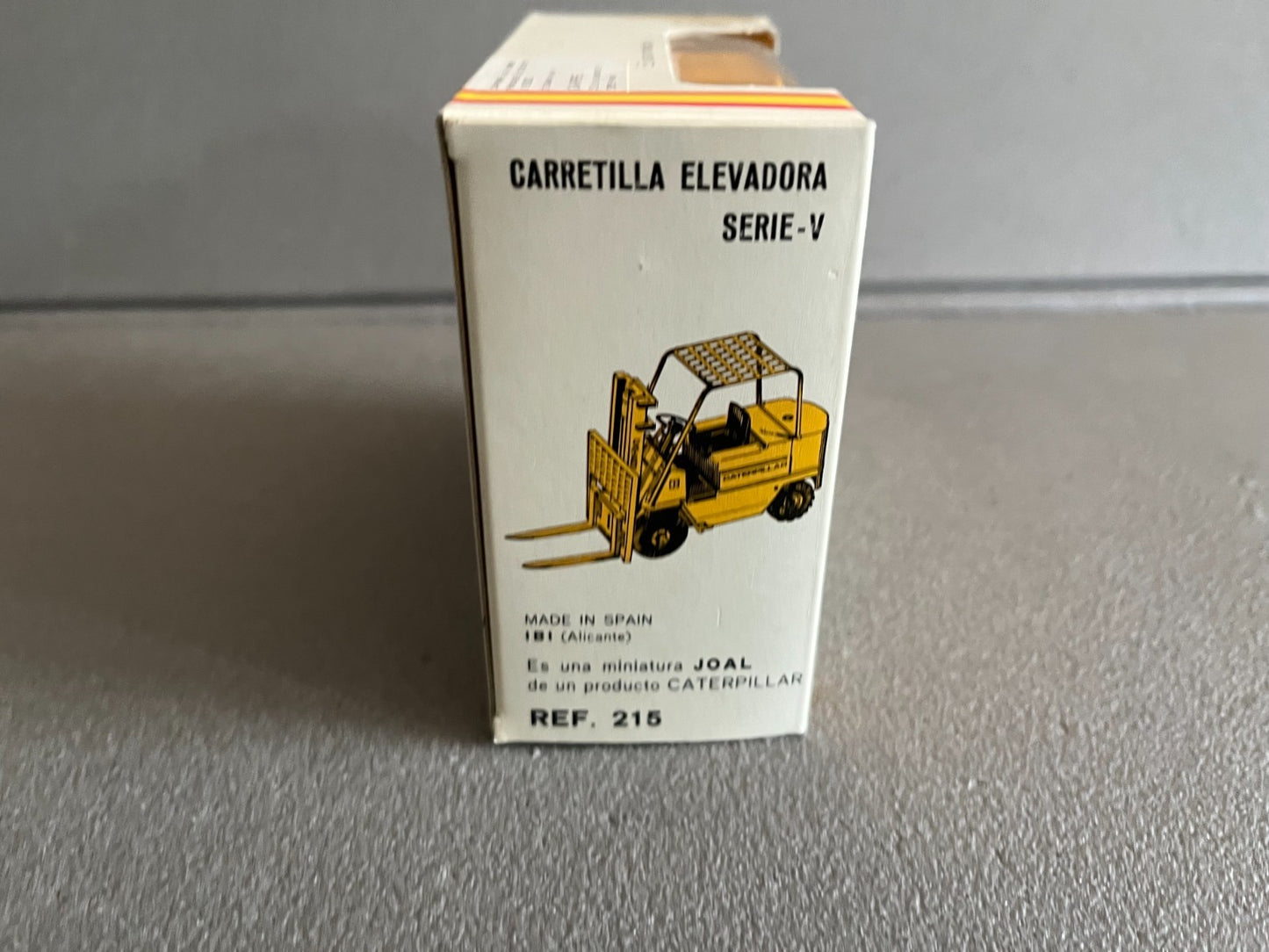 Miniature Véhicule Chantier Chariot Elevateur Caterpillar 215 Joal 1/25