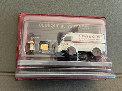 Voiture miniature Diorama Renault 206E Blanchisseuse Vetement Altaya 1/43