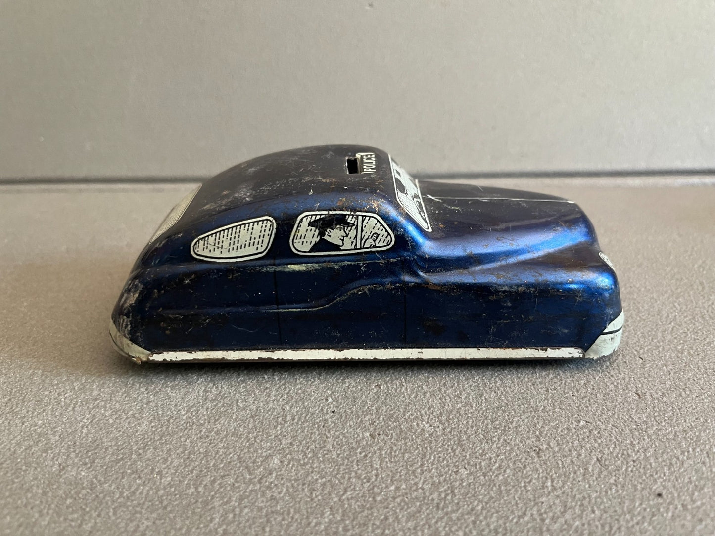 Jouet Ancien Voiture Miniature Tôle MT 3320 Mettoy Police Friction Incomplet