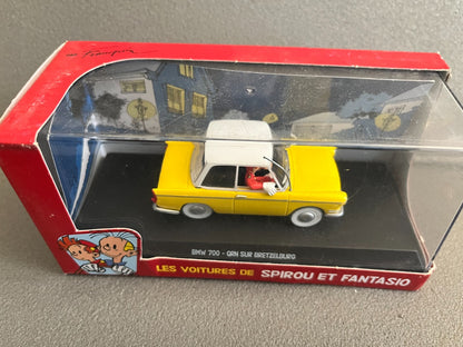 Voiture Miniature BMW 700 QRN sur Bretzelburg Spirou 1/43