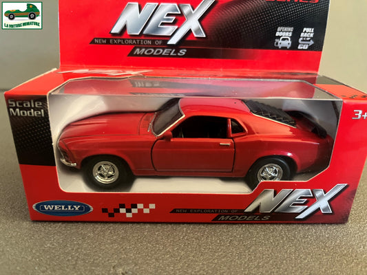 Voiture miniature Ford Mustang Boss 1970 Welly 1/34 - 1/36 - 1/39