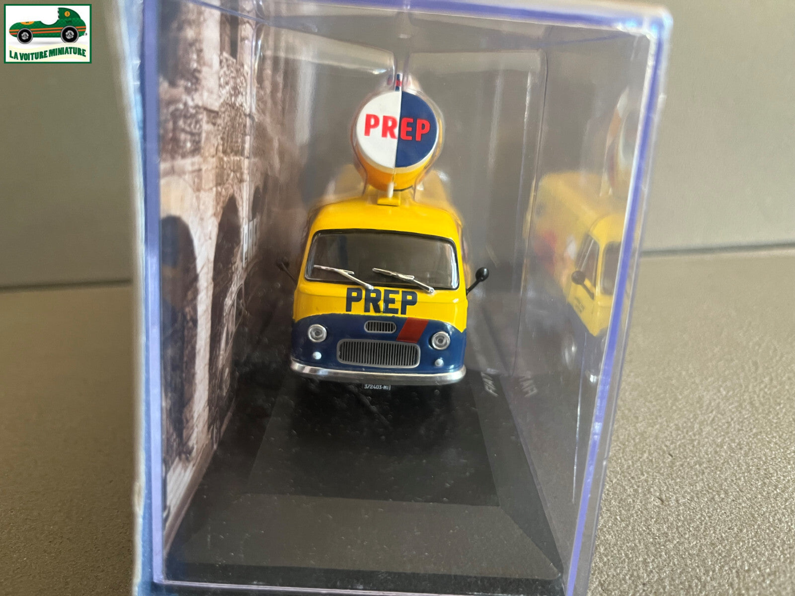 Voiture miniature publicitaire utilitaire Fiat 1100 T-PREP 1958 au 1/43