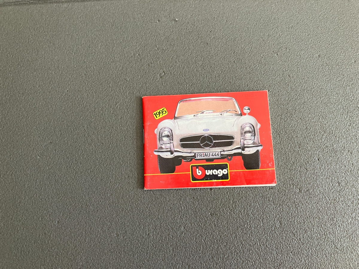 Ancien Dépliant Documentation Mini Catalogue Jouet Voiture Burago 1995