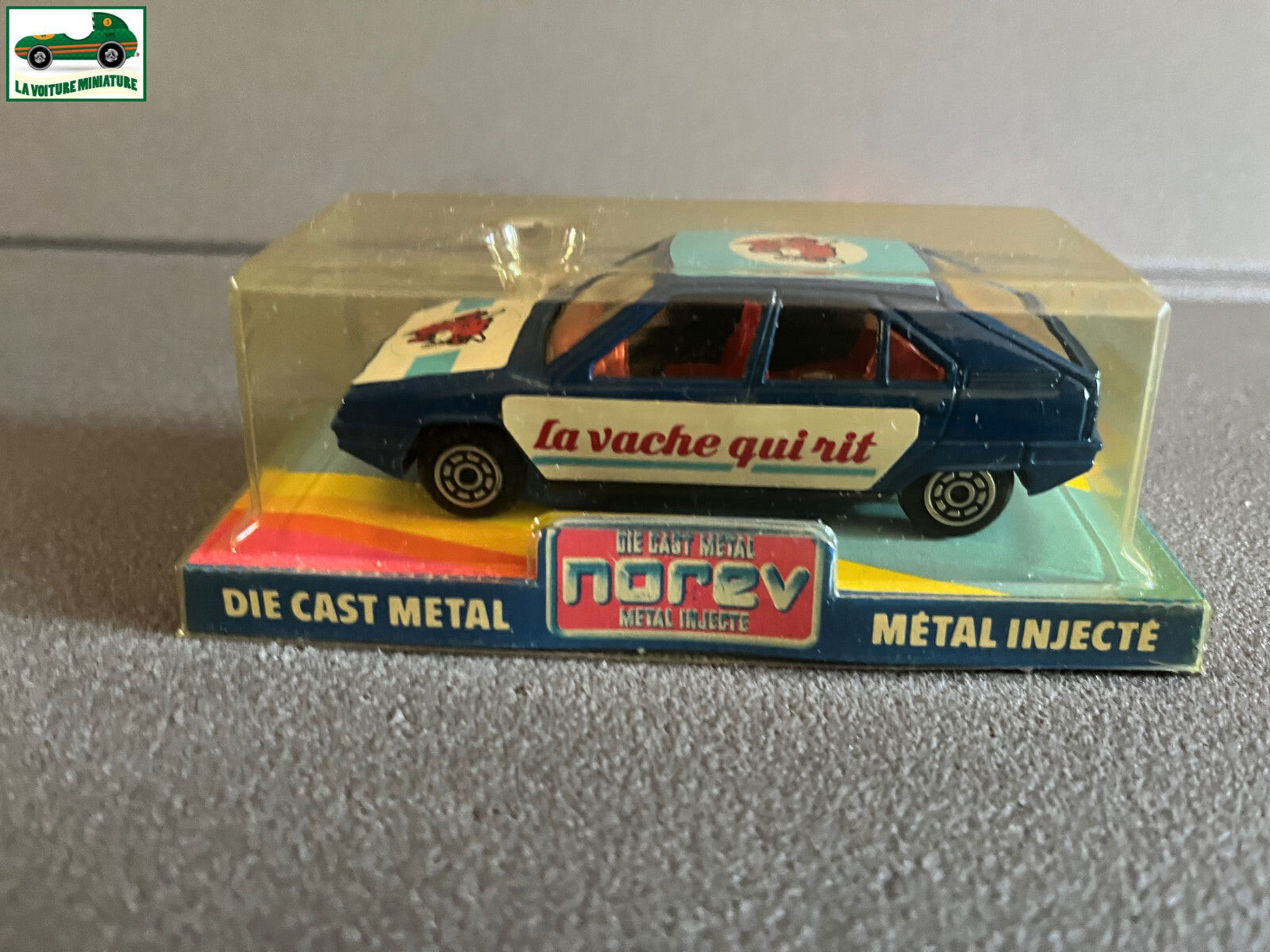 Ancienne Voiture Miniature Citroen BX La Vache qui Rit Norev au 1/43
