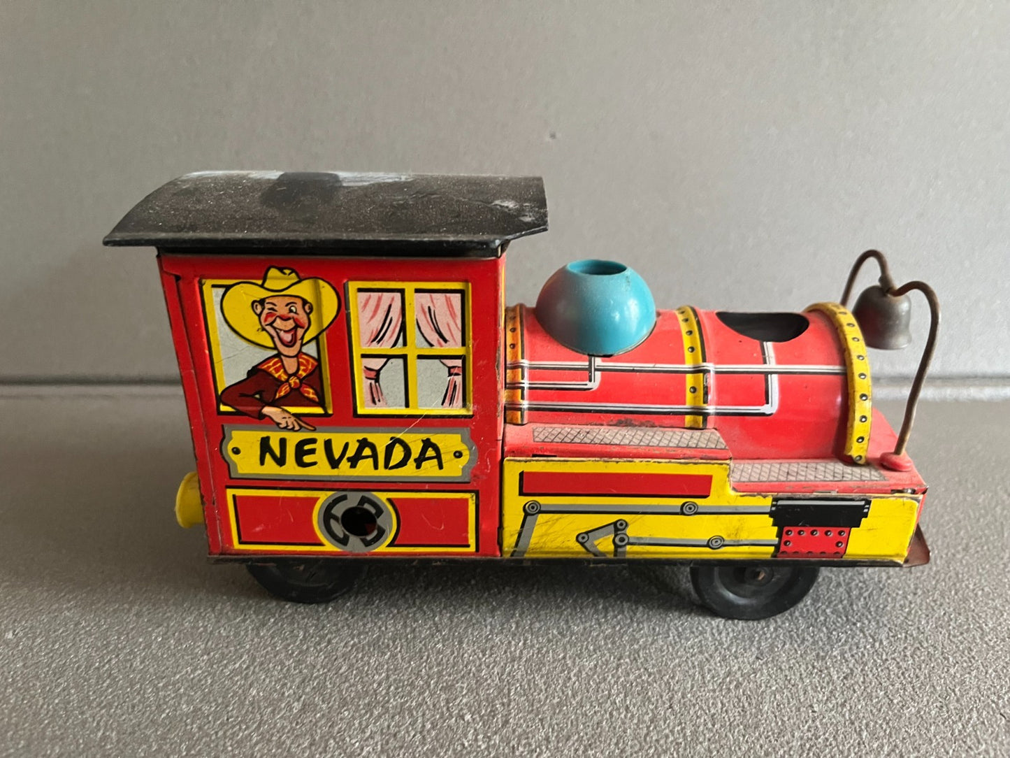 Jouet Ancien Mécanisme Miniature Train Locomotive Nevada 63 Incomplet