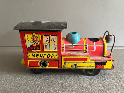 Jouet Ancien Mécanisme Miniature Train Locomotive Nevada 63 Incomplet