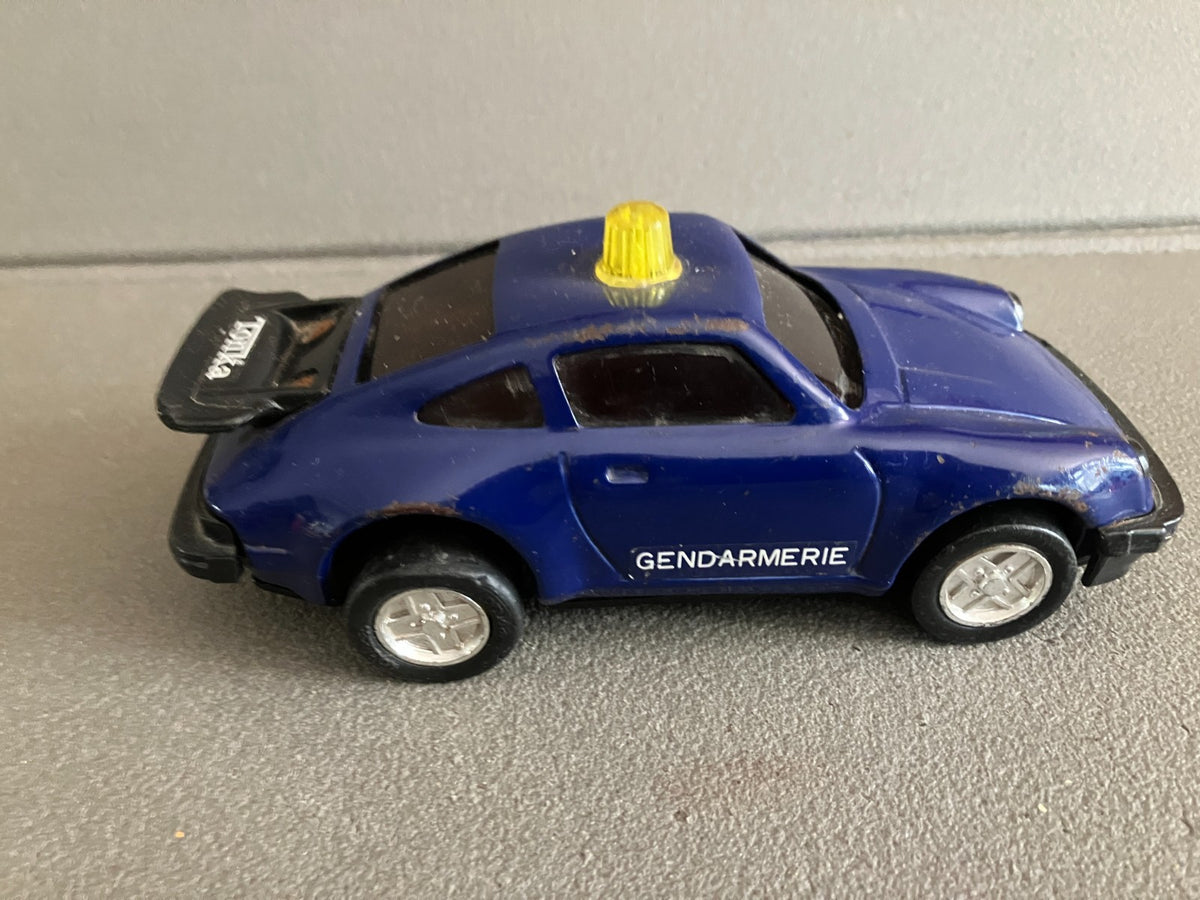 Jouet Ancien Tôle Voiture Miniature Porsche 911 Gendarmerie Tonka