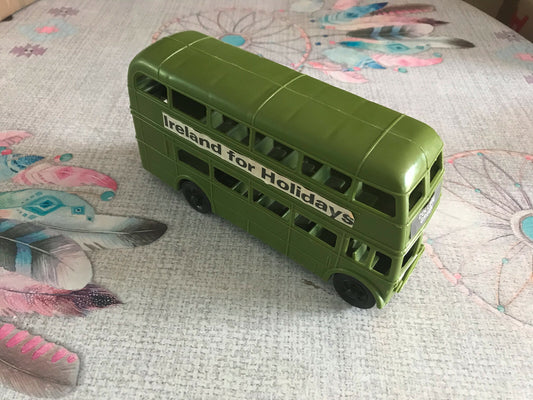 Jouet Ancien Plastique Car Bus Ireland for Holidays College Green 20cm environ